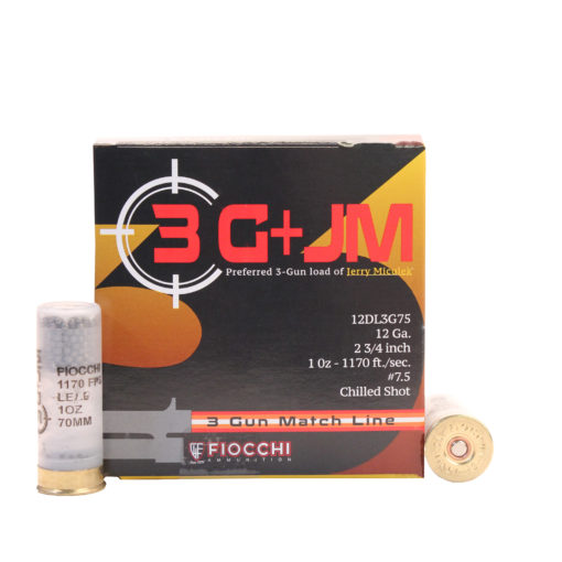 12ga, 2 3/4", 1 oz, #7.5 Chilled Shot Fiocchi 3 Gun Match Line - 25 rds