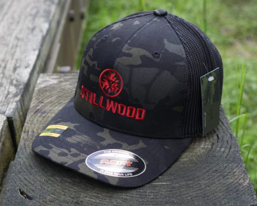 STILLWOOD CAP, FLEXFIT MULTICAM BLACK TRUCKER MESH, One Size Fits Most