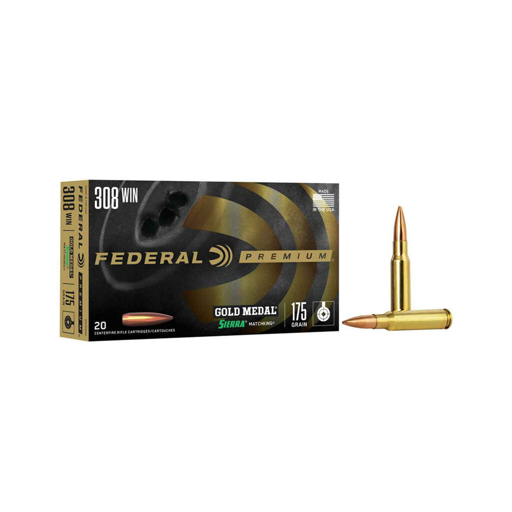 Federal Premium Gold Medal SMK Sierra HPBT Ammo