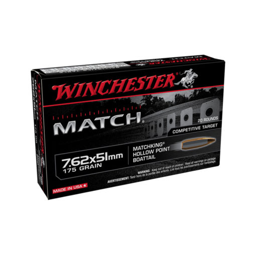 Winchester Match 7.62x51 175gr HPBT SMK Sierra 20-rds